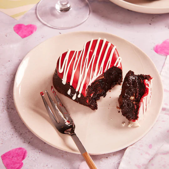 Valentines Heart Shaped Postal Brownie Box - Delivered To Your Door